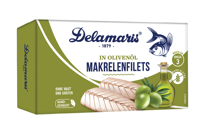 Makrelenfilets in Olivenöl - Delamaris